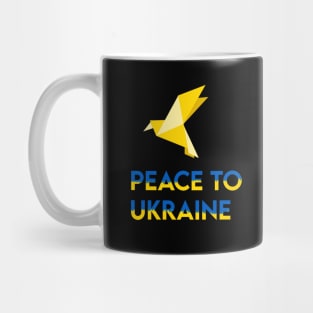 Ukraine Support promote peace yellow bird Mug